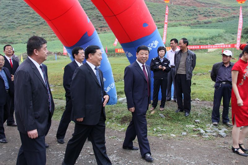 平安县文祖口水库开工仪式